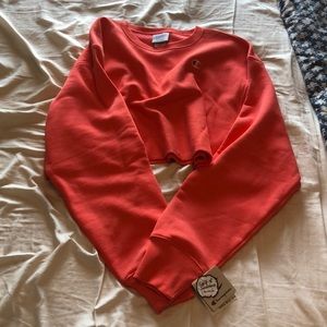 cropped champion sweatshirt